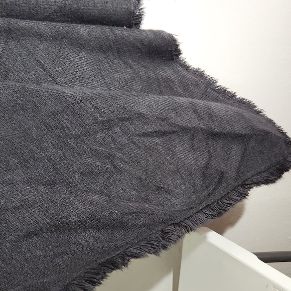 West Loop Vest Cardigan Open Front Sweater Black One Size Fringe Whimsigoth - Picture 2 of 10